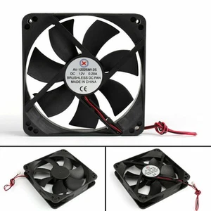 4Pcs DC Brushless Cooling PC Computer Fan 12V 12025s 120x120x25mm 0.2A 2 Pin T9 - Afbeelding 1 van 7