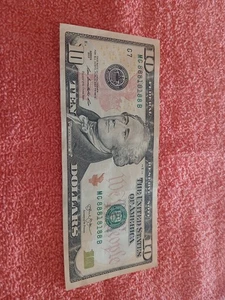 6 of a Kind/Binary Fancy Serial Number Note $10 2013 88818188 Extremely Cool!! - Picture 1 of 5