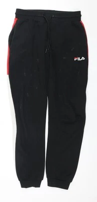 Fila Men's Black Jogger Trousers, Size S - Image 1 of 4