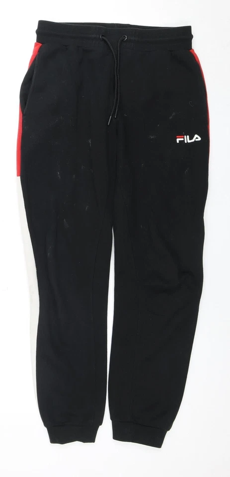 Fila Men's Black Jogger Trousers, Size S - Image 1 of 4