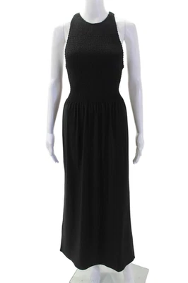 Hill House Women Maxi Tank Dress Black High Neck Sleeveless Mid-Calf Size S - Image 1 of 4
