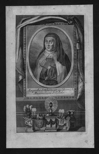 1720 - Margaretha von Österreich Erzherzogin Nonne Kupferstich Portrait - Bild 1 von 1