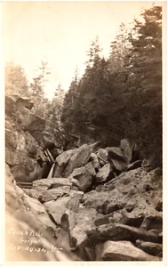 Cavendish Gorge in Cavendish Vermont VT Scenic View 1910 RPPC Postcard Photo - Picture 1 of 2