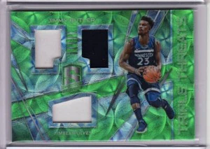 2017/18 Panini Spectra Jimmy Bulter Green Triple Game Used Jersey 4/25 - Picture 1 of 1
