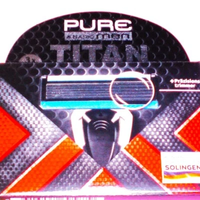 PURE 6-KLINGEN RASIERER TITAN 3 Stk Ersatzklingen Markenqualität