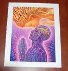 Alex Grey Kiss Of The Muse Art Print S/# 250 wCOA Third Eye Psychedelic Poster