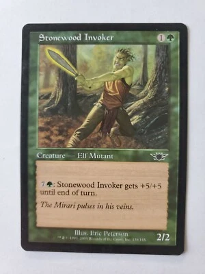 MTG Magic The Gathering Card Stonewood Invoker Creature Elf Mutant Green Legions - Image 1 of 2