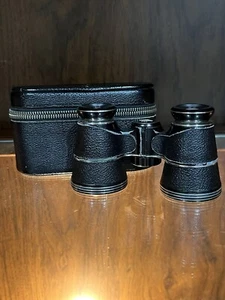 VINTAGE HERTEL & REUSS OPTIK KASSEL 3 1/2X OPERA GLASSES BINOCULARS WITH CASE - Picture 1 of 5