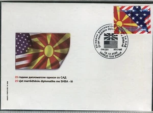 238 - NORTH MACEDONIA 2020-The 25th Ann. of Diplomatic Relations with the US FDC - Picture 1 of 2