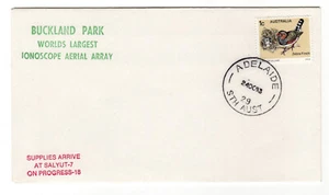 Salyut 7 Supplies Arrive on Progress 18 Buckland Park Support Adelaide pmk Cover - Picture 1 of 1