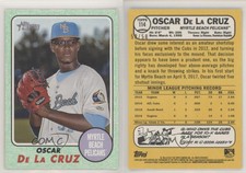2017 Topps Heritage Minor League Edition Green /50 Oscar De La Cruz #114