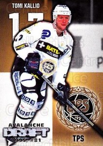 1999-00 Finnish Cardset #139 Tomi Kallio