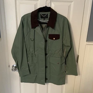 J.Crew Classic Field Barn Chore Jacket Cord Trim Women Size S PALE CYPRESS - Bild 1 von 11