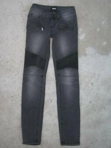 Hudson Little Girls Super Skinny Jeans Gray Distressed Wash Sz 10 - Picture 1 of 9