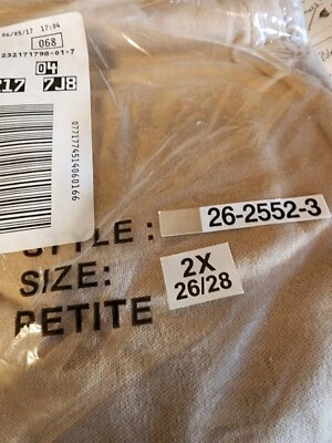 Pantalones Roamans Mujer Talla Plus 2X (26/28) Petite Knit Beige NUEVO en paquete Foto 1 de 4