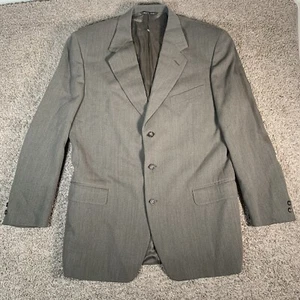 Canali Proposta 54R Sport Coat Navy Brown 3 Button Blazer 100% Wool Italy - Picture 1 of 13