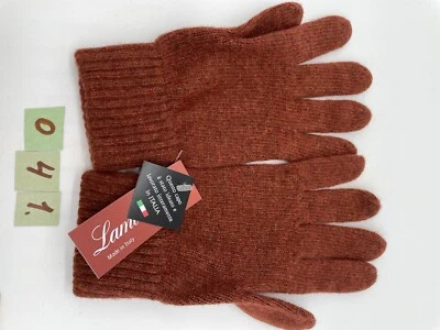 Guantes de lana de invierno (angora, cachemir, lana natural). Made in Italy Foto 1 de 3