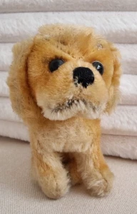 Steiff Kleiner Hund alt -sitzend -m. Knopf und Fahne (nicht lesbar) - ca. 12cm - Bild 1 von 7