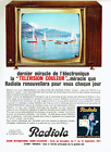 publicité Advertising 0223 1967   Radiola  téléviseur couleur dernier miracle él
