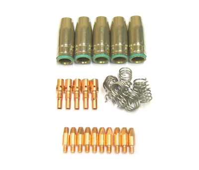 UNKNOWN MB25 Mig Kit Torcia per Saldatura, Teli, Adattatore Punta, Punte Contatto, Molle Ugello