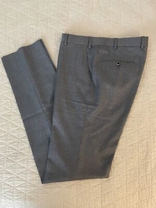 Hiltl DiBiella Barberis Super 110's Wool Flat Front Trouser Size 34 $295 NWT - Picture 1 of 8