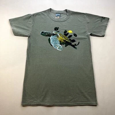 Camiseta Tortuga Marina Hawai Adulto Pequeña Verde Snorkel Bobs Playa Buceo Isla Foto 1 de 4