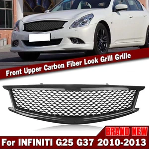 Für Infiniti G37 G25 Q40 Frontstoßstange Gitter 4 Türer Kohlefaser-Optik - Picture 1 of 12