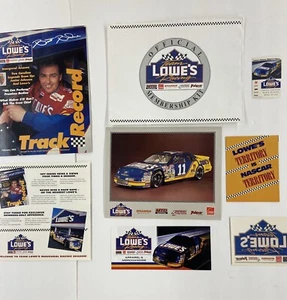 Kit de membresía del club de fans Lowes Racing Team fotos calcomanías Brent Bodine Jr Johnson - Imagen 1 de 12