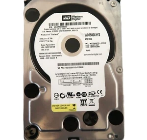 WD WD7500AYYS-01RCA0 HBRNHA2ABB (WCAP) Thailand 750gb 3.5" Sata HDD 16SEP2007 - Picture 1 of 1