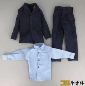 1/6 Soldier Clothing Accessories Deep Blue Coat Shirt For 12 "Action Figure Body - Picture 1 of 3