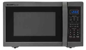 Sharp 1.4 cu. ft. 1100W Black Stainless Steel Countertop Microwave - Picture 1 of 5