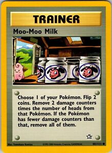 Pokemon TCG Moo-Moo Milk Neo Genesis 101/111 Unlimited Common Card WOTC NM
