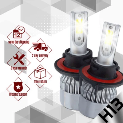 XENTEC LED HID Headlight Conversion kit H13 9008 6000K for 2008-2014 Ford E-250 - Image 1 of 4