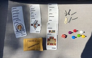 Clue Game Replacement Pieces - 1986 Cards Weapons Die Pawns - Picture 1 of 3