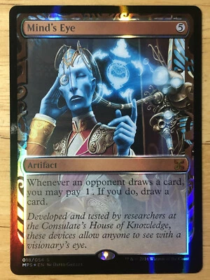 FOIL FOREIGN PRINT Mind's Eye English Kaladesh Masterpiece mtg NM - Image 1 of 3