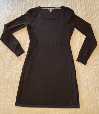 Victoria’s Secret Women’s Knit Sweater Sheath Dress Gray S Mini Long Sleeve - Image 1 of 4