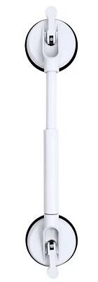 RIDDER Reisesauggriff teleskopierbar mit 2 Saugern weiß Haltegriff Halterung