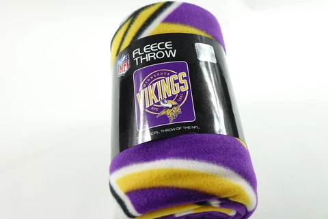 NFL Minnesota Vikings Fleece Throw Blanket, 50" x 60", Campaign Cover