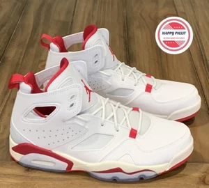 Jordan Flight Club ‘91 'White Mystic Hibiscus' White Red Men’s Sz 9 DC7329-102 - Picture 1 of 6