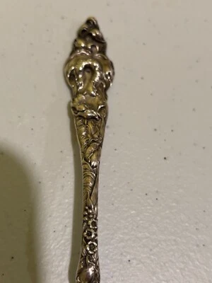 Reed & Barton Les Six Fleurs sterling silver ice cream fork - Image 1 of 3