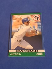 1991 Juan Gonzalez Score #41 Rising Star 