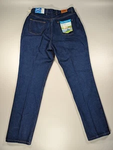 Vintage Wrangler Women's Jeans 34x32 Misses Full Fit High Waist Mom Blue NWT - Picture 1 of 16