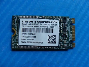 HP 14 LITE-ON 16GB mSATA M.2 SSD Solid State Drive 735314-001 LSS-16L6G-HP - Picture 1 of 2
