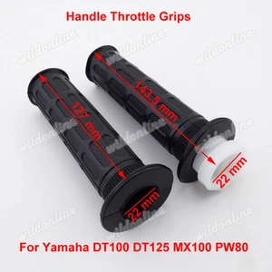 7/8" Handle Throttle Grips With Cable Tube Sleeve For Yamaha DT100 DT125 MX100 - Picture 1 of 5