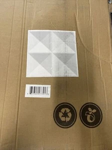 3D Glue on Wall Panel Plant Fiber Material Woven Design 1 Box of 10 Tiles 27sqft - Picture 1 of 3