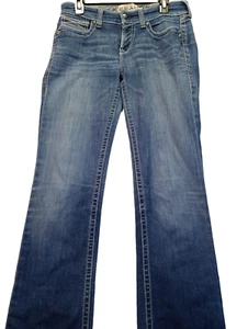 Ariat Jeans Damen 28L REAL Denim Straight Western Cowgirl Reiten Rodeo Rancher - Bild 1 von 18