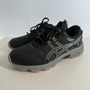 Asics Gel-Venture 8 Total Support Trail Sneakers Running Shoes Black Purple - Picture 1 of 9