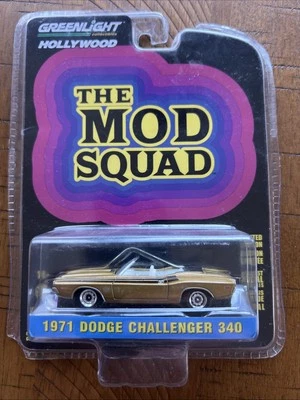 2021 Greenlight Hollywood The Mob Squad 1971 Dodge Challenger 340 - Imagem 1 de 2