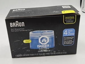 Nuevos defectos de caja - Braun 3 en 1 cuidado de afeitadora paquete de 4 cartuchos perfumados con limón - Imagen 1 de 5