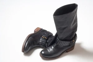 AS 98 Damen Stiefeletten schwarz Leder Avantgarde Größe EU 39 / US 8,5-9 - Bild 1 von 10